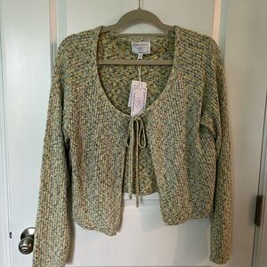 Absolutely Creative Worldwide Cream Cardigan Sweater